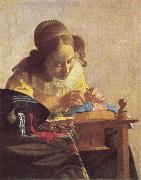 Jan Vermeer The Lacemaker Sweden oil painting artist